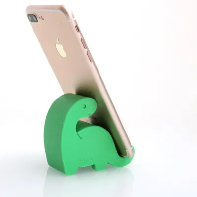  Diseño de dinosaurio Soporte de silicona para teléfono Accesorios de escritorio para teléfono móvil Titulares