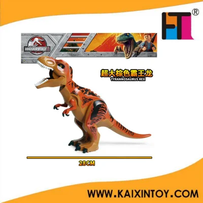 Los grandes bloques de construcción de dinosaurios de Jurassic Tyrannosaurus Rex para niños rompecabezas Puzzle de bloques de edificio de la Asamblea juguetes Dinosaurios
