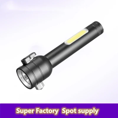 Nuevo LED Camping de emergencia portátil fuerte Luz linterna Zoom Linterna de aleación de aluminio de defensa propia