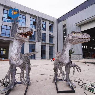  Jn-Zm24 realista Animatronic Velociraptor Dinosaurio Jurassic Park Prop