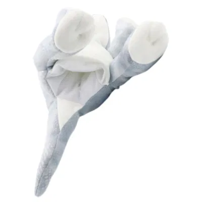 Custom 25 cm de Títeres de la felpa Dinos los juguetes para niños muñeca gris material suave de gran realismo Dragon dinosaurio lindo Animal triceratops en el periodo Jurásico Puppet