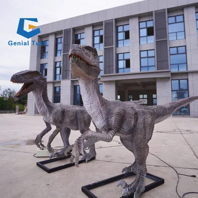 Jn-Zm24 realista Animatronic Velociraptor Dinosaurio Jurassic Park Prop