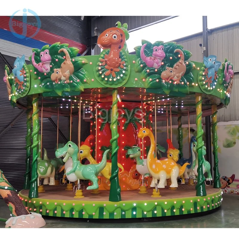 2023 New Style Dinosaur Carousel 16 Seats for Amusement Park