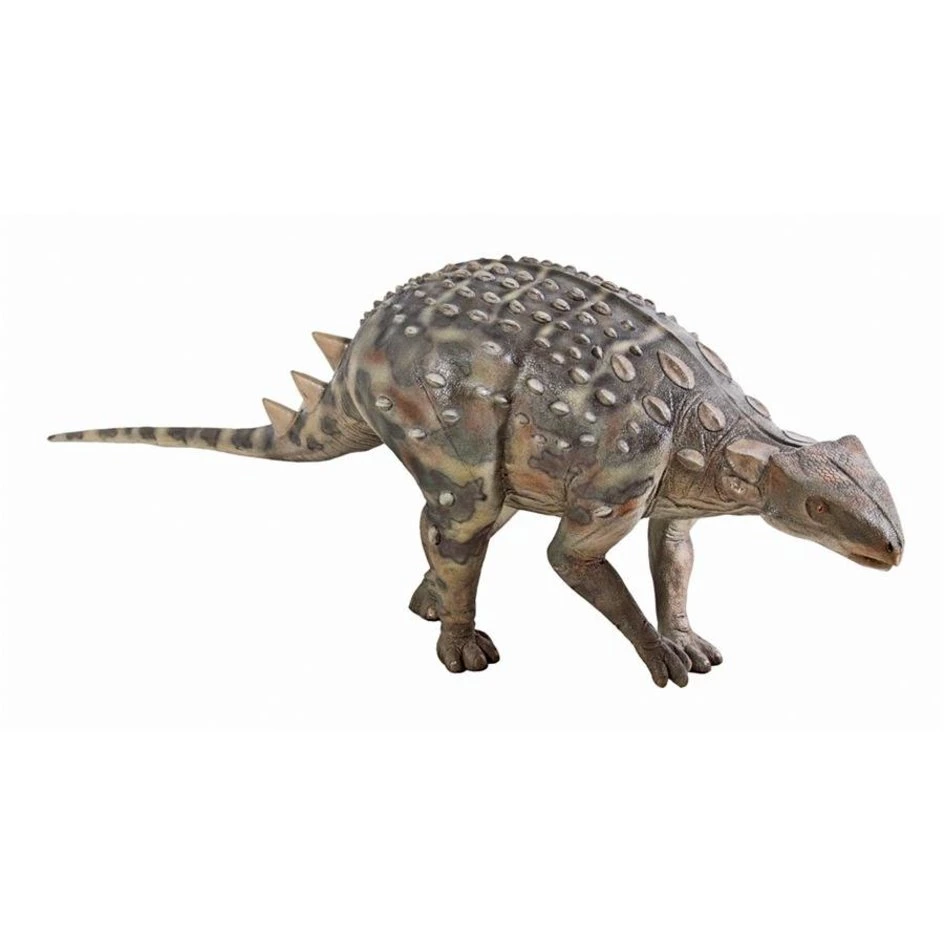 Hot Sales Craft Modern Statue Polyresin Animal Statue House Decoration Minmi Ankylosaurs Scaled Dinosaur Statue