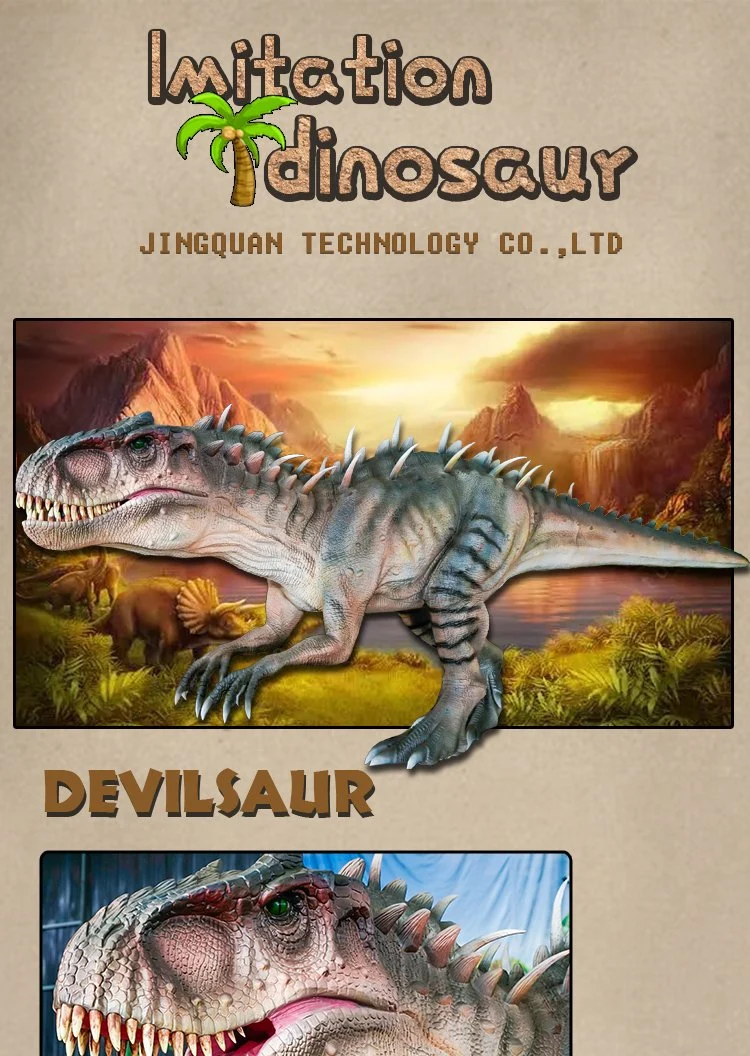 Tyrannosaurus Rex Theme Park Dinosaur Artifical 3D Animatronics Dinosaur Model Life Size Animal Realistic Pose Design Outdoor Playground