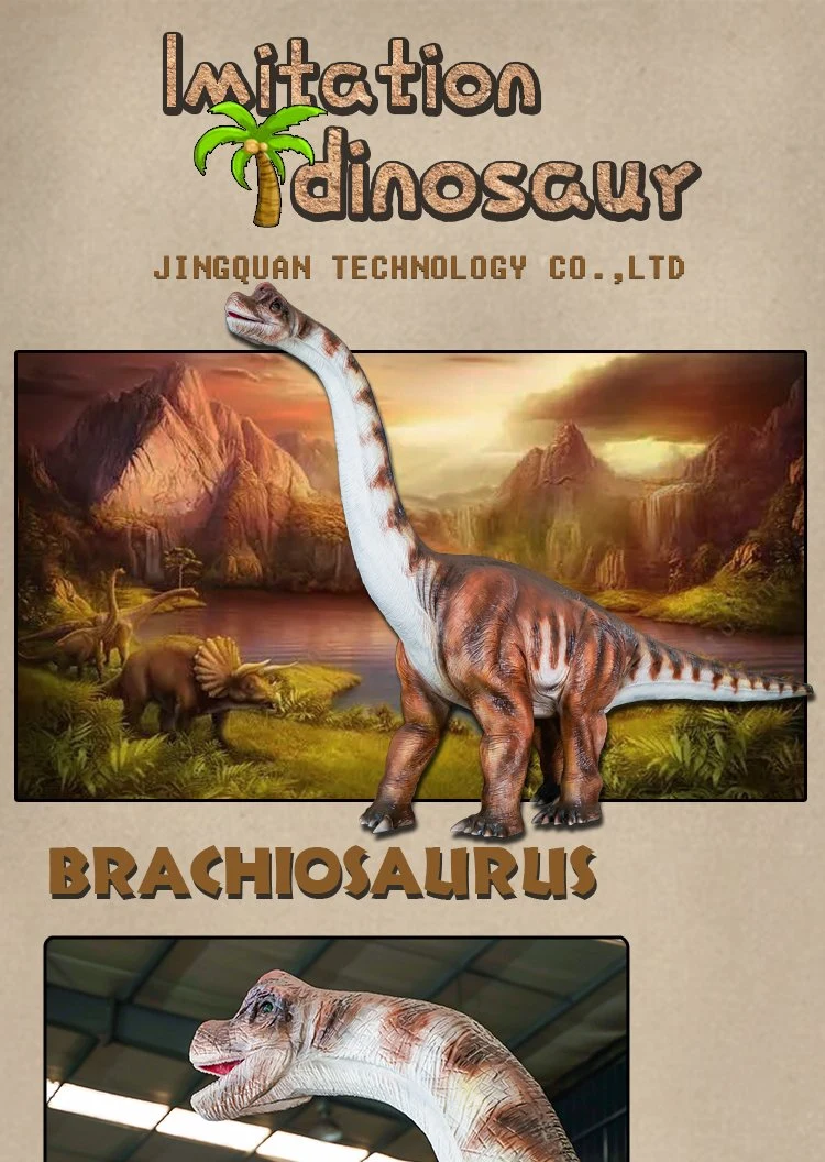 Brachiosaurus Outdoor Playground High Quality Mechanical Animatronics Dinosaur Mechanical Animatronics Simulated Customized Dinosaur