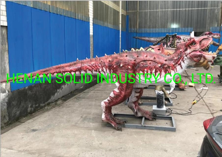 High Simulation Animatronic Dinosaur in Jurassic Park Luna Park Equipment