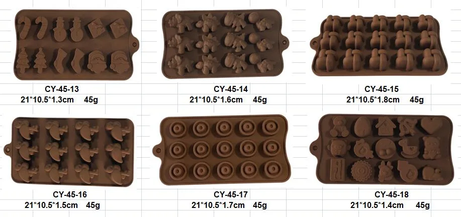 2019 New Arrival Silicone Chocolate Mould Cartoon Dinosaur Shape Silicone Mold for Making Crayon Chocolate Cake Candy