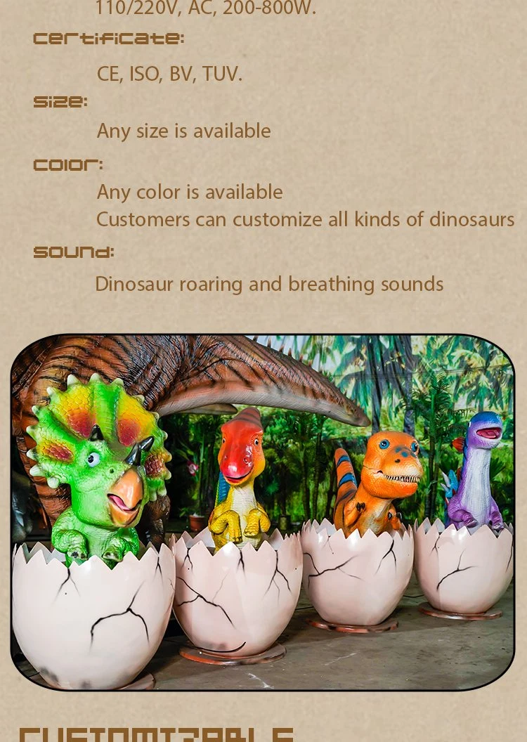 Little Stegosaurus Theme Park Carton Dinosaur Robotic Animatronics Dinosaur Rides Customized Collectible Dinosaur Model