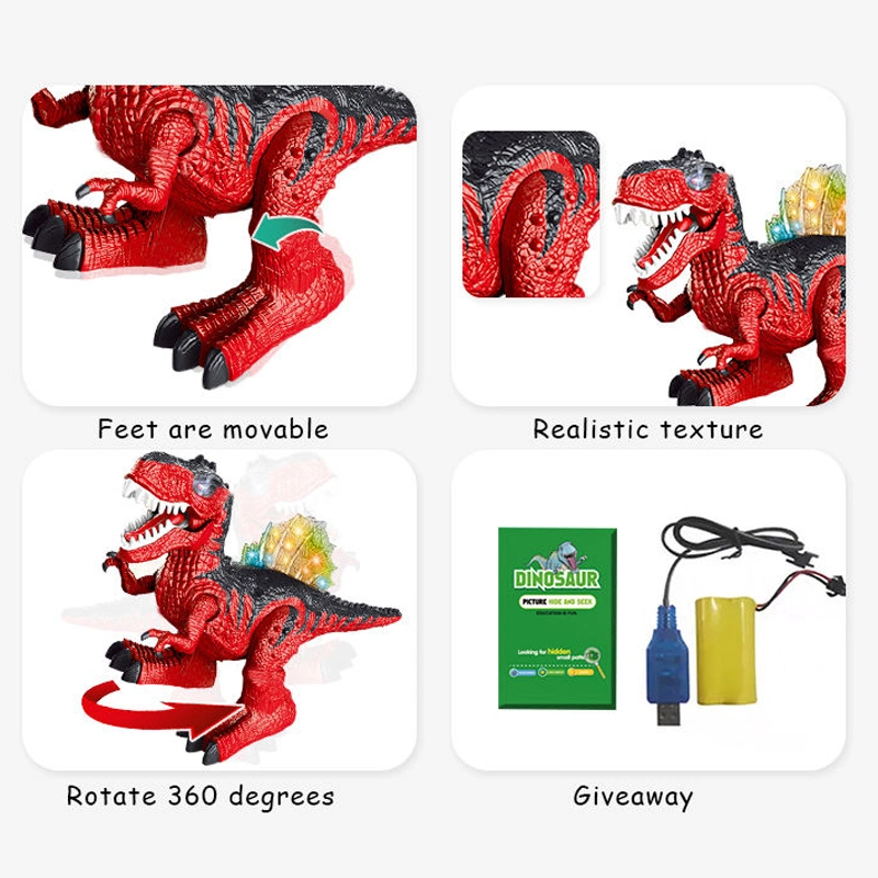 2.4GHz 8wd RC Dinosaur Electronic Tyrannosaurus with Rechargeable Battery Remote Control Robot Dinosaurs with Walking and Roaring