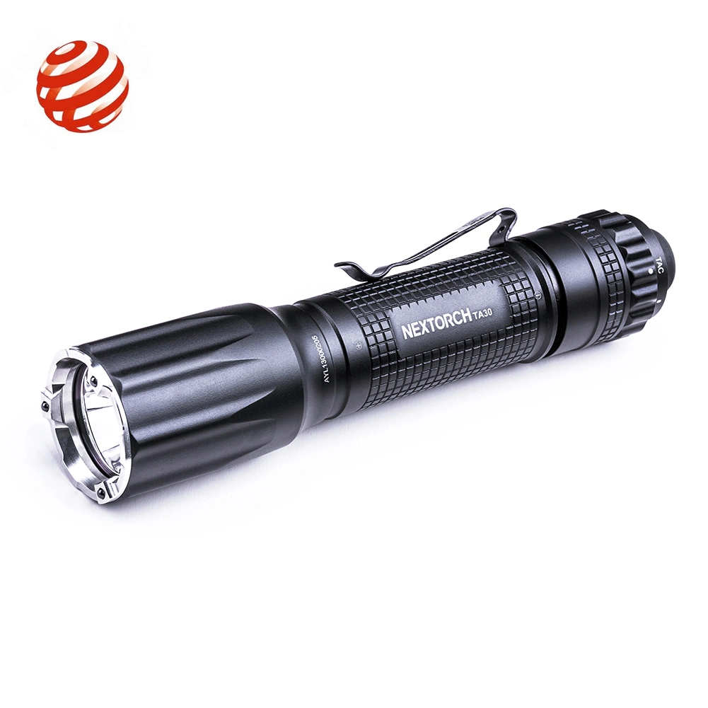 2022 Mei Awards -Gold Award- Nextorch Ta30 1300 Lumen LED Tactical Flashlight Rechargeable Instant Strobe Linterna Lanterna Self Defense Shock Flashlight