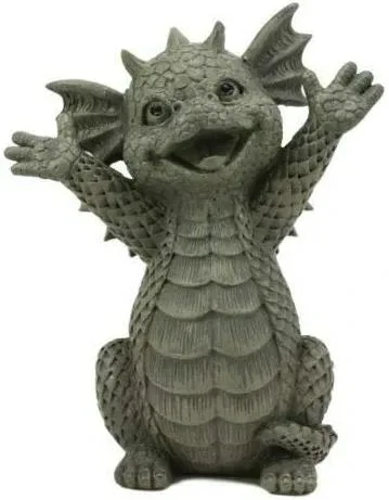 Dancing Dragon Garden Display Decorative Sculpture Ornament