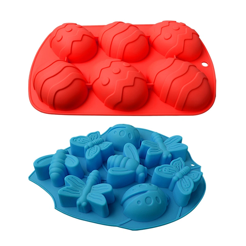 Kitchenware Dinosaur Eggs Easter Silicone Cake Mold Chiffon Halloween Insect Baking Mold Kitchen Supplies