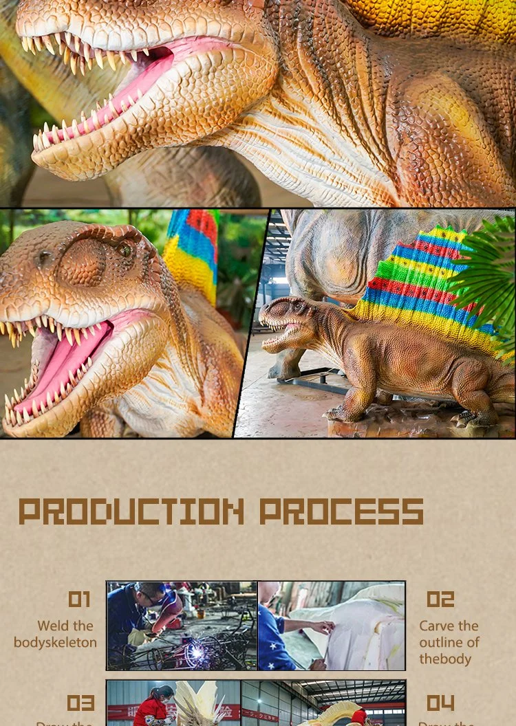 Heterodontosaurus Animatronics Dinosaur Large Simulation Animals Realistic Pose Design Dinosaur for Theme Park 2023