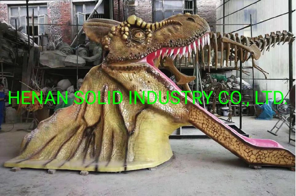 High Simulation Animatronic Dinosaur in Jurassic Park Luna Park Equipment