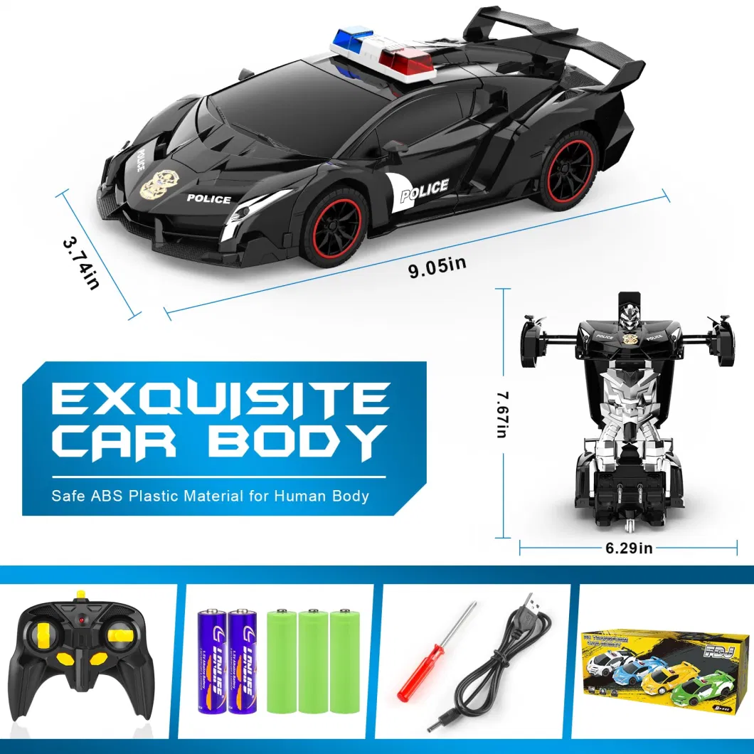 Remote Control Car - Transform Car Robot, One Button Deformation to Robot