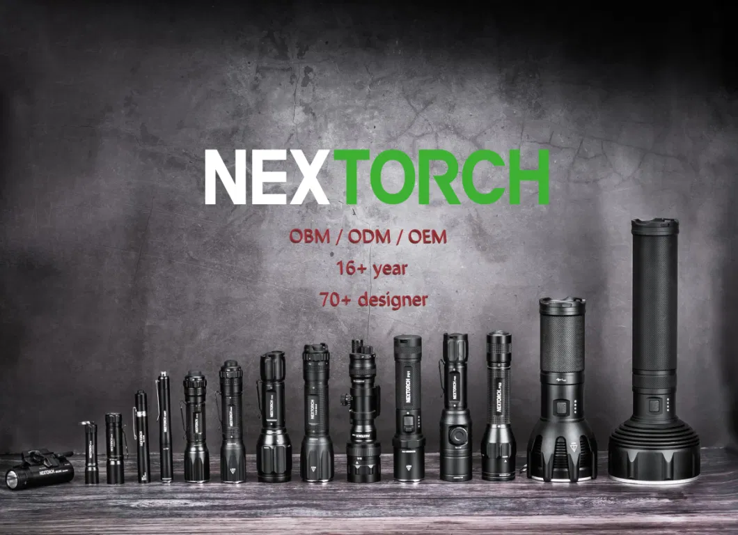 2022 Mei Awards -Gold Award- Nextorch Ta30 1300 Lumen LED Tactical Flashlight Rechargeable Instant Strobe Linterna Lanterna Self Defense Shock Flashlight