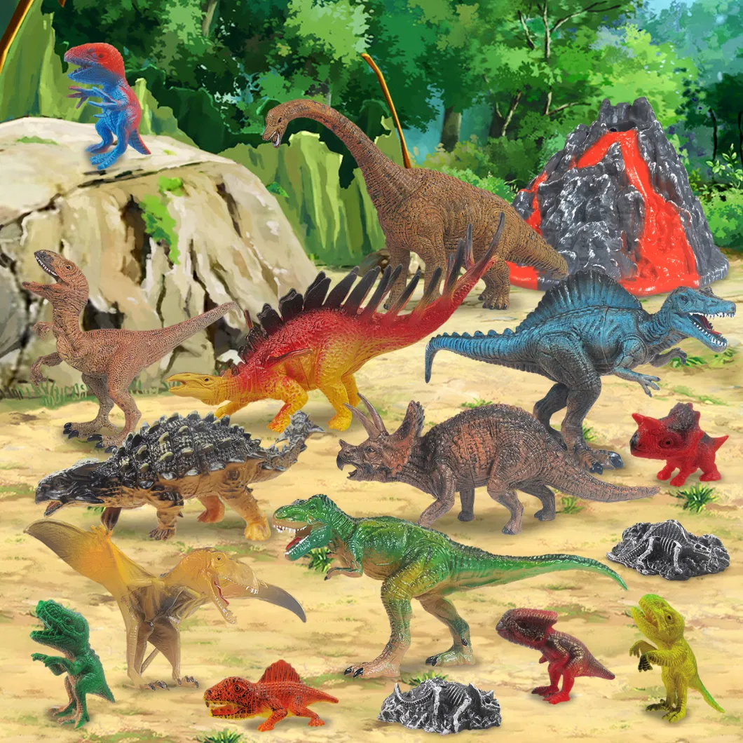 Custom Plastic Dinosaur Model Soft PVC Educational Toys Artificial Dinosaurs