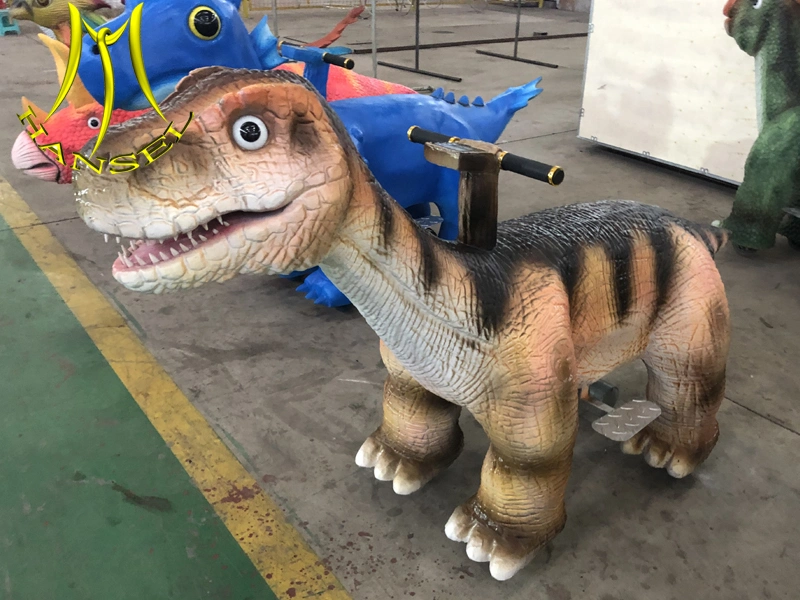 Hansel Amusement Dinosaur Rides Walking Animatronic Rides on Dinosaur