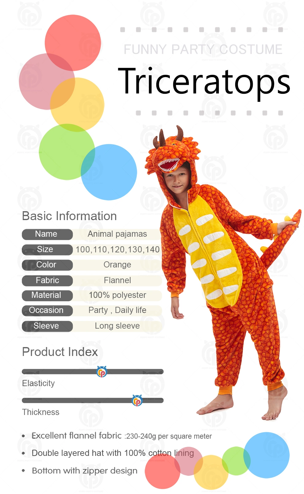 2021 New Style Top Sale Animal Character Dinosaur Clothes for Kids