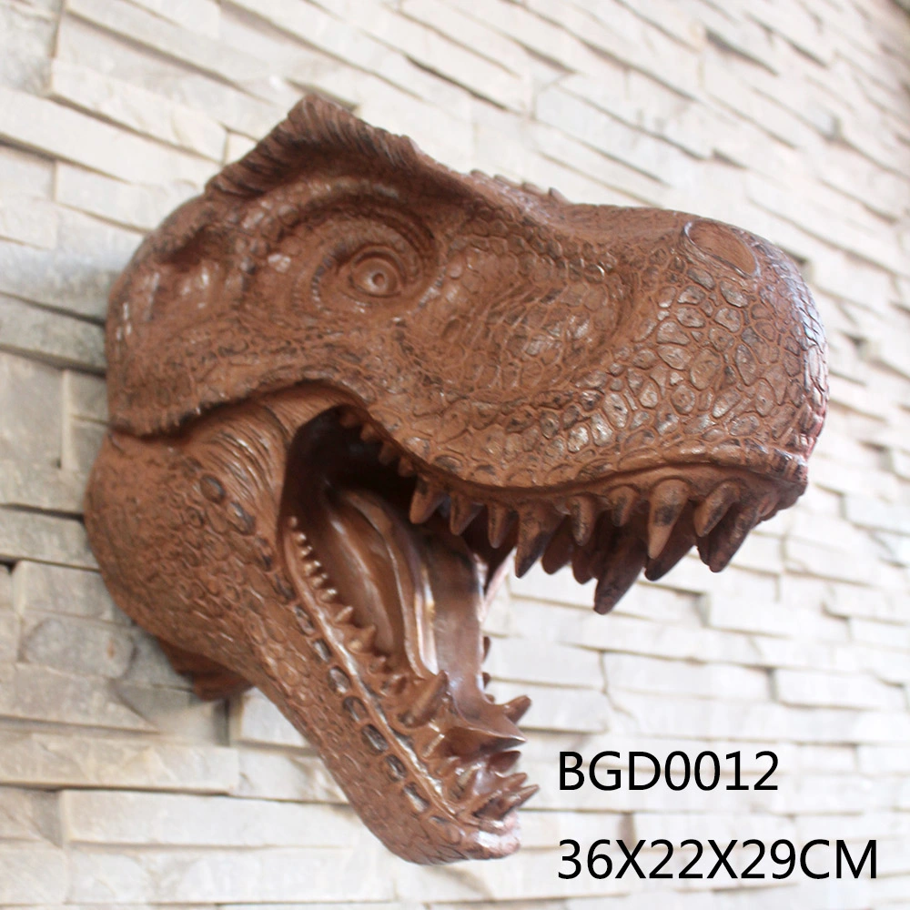 Wall Decoration Restaurant Deco Animatronic Dinosaur Head