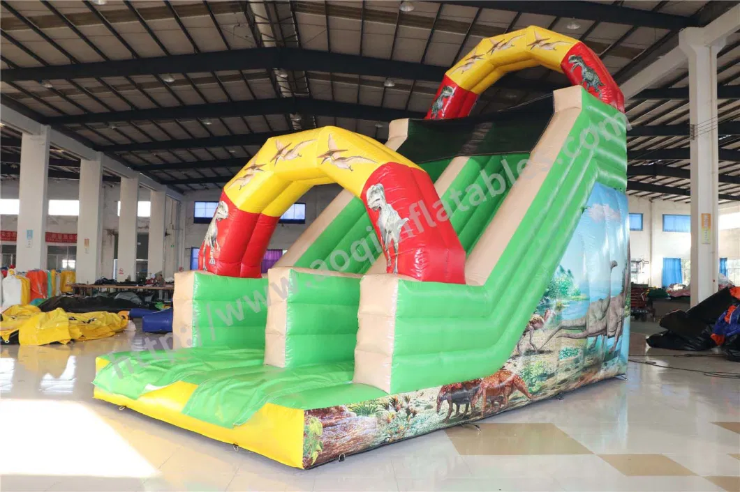 Used Commercial Single Lane Inflatable Slide Inflatable Dinosaur Standard Slide (AQ913-7)