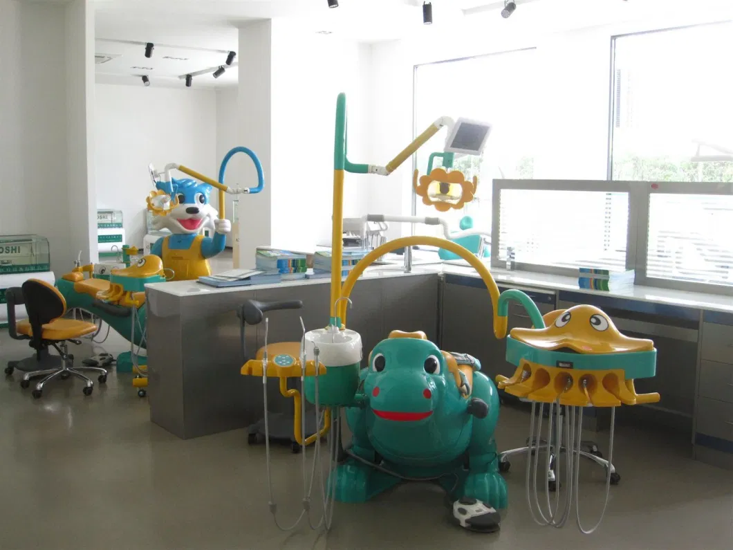 Factory Direct Dinosaur Blue Cat Popular Kids Excellent Treatment Children Dental Chair