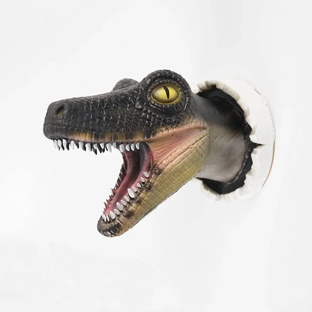 Dinosaur Wall Mounted Decor Statue Three-Piece Suit Home