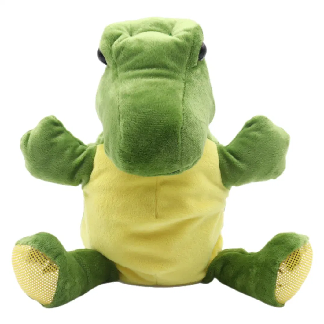 Wholesale Green Plush Dino Toy Tyrannosaurus Rex Puppet 32cm (H) Dragon Toys Kids Soft Stuffed Animal Plush Dinosaur T-Rex Hand Puppet