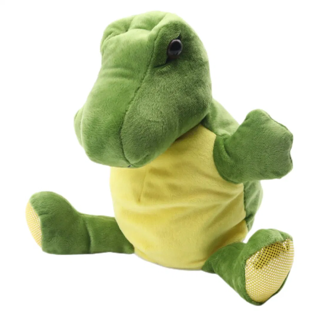 Wholesale Green Plush Dino Toy Tyrannosaurus Rex Puppet 32cm (H) Dragon Toys Kids Soft Stuffed Animal Plush Dinosaur T-Rex Hand Puppet