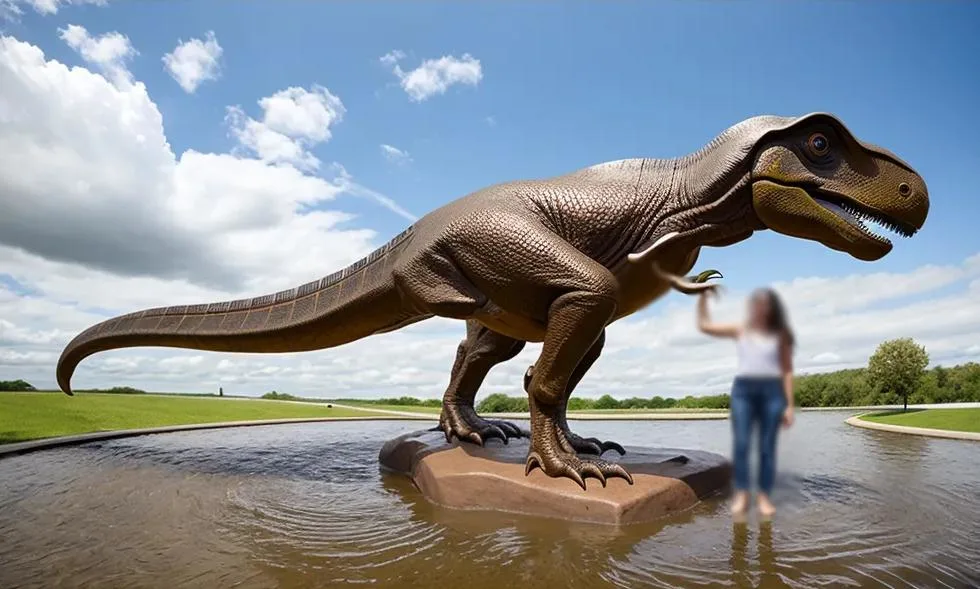 Outdoor High Quality Cast Large Metal Dinosaur Sculpture Bronze Dragon Statue