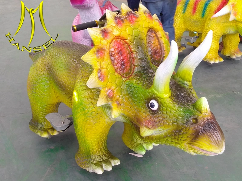 Hansel Amusement Dinosaur Rides Walking Animatronic Rides on Dinosaur