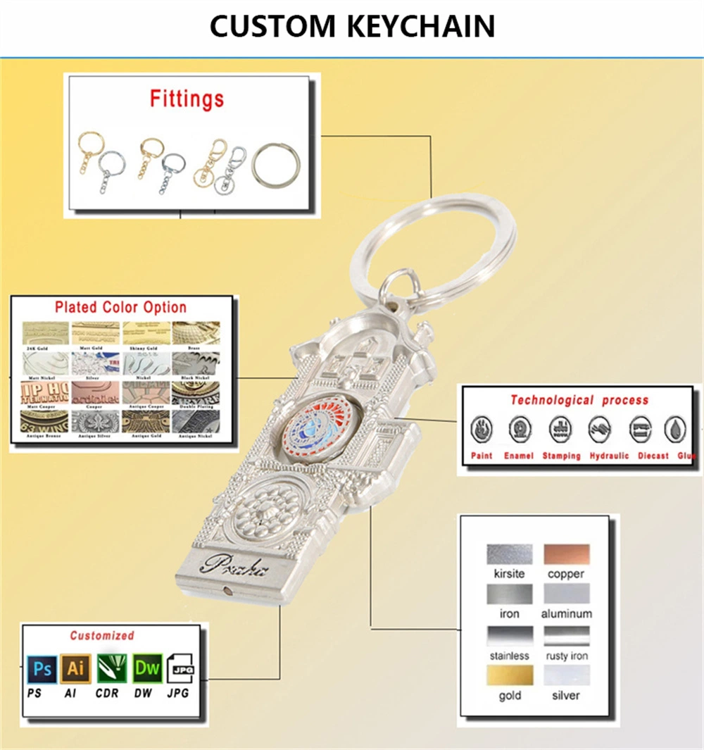 Wholesale Custom Logo 3D Key Chain Cool Keyholder Dinosaur Faux Leather Protective Dental Couple Toyota Keychains Alloy Metal Keychain