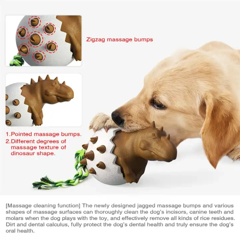 Dog Accessories High Quality Rubber Dinosaur Dog Chew Toy Juguetes PARA Perros