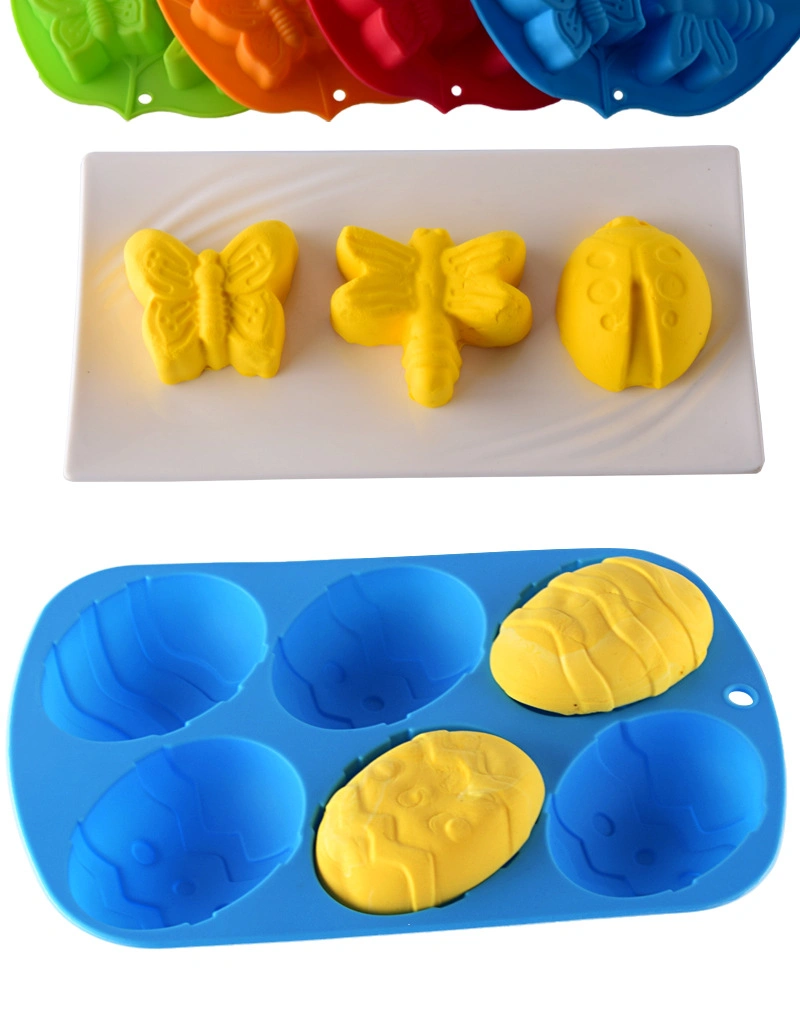 Kitchenware Dinosaur Eggs Easter Silicone Cake Mold Chiffon Halloween Insect Baking Mold Kitchen Supplies