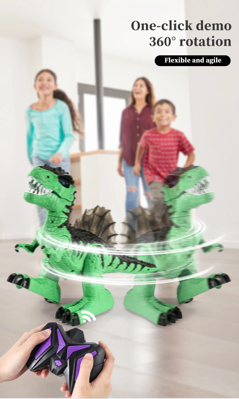 2.4GHz 8wd RC Dinosaur Electronic Tyrannosaurus with Rechargeable Battery Remote Control Robot Dinosaurs with Walking and Roaring