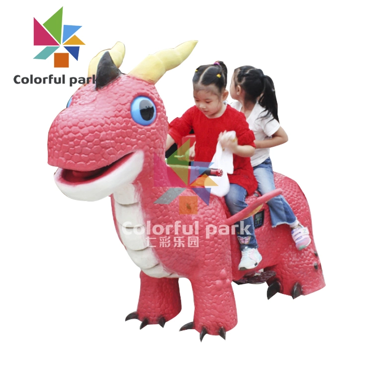 Colorful Park Animatronic Dinosaur Rides Vr Dinosaur Rides Running Dinosaur Ride