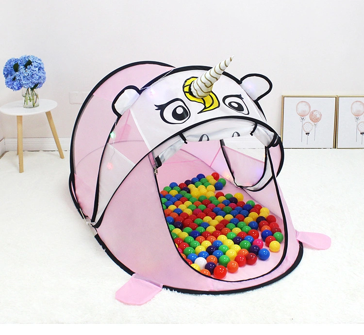 Amazon Hot Selling Dinosaur Shaped Folding Pop up Children Toy Tent