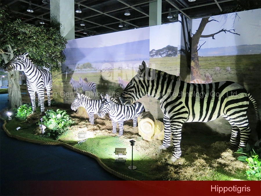 Zebra Sculpture Fiberglass Animal Model
