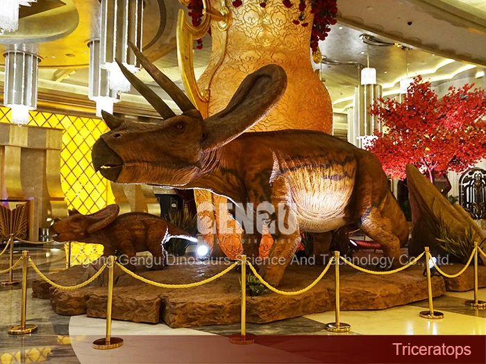 Indoor Playground Triceratops Dinosaur Artificial Dinosaur