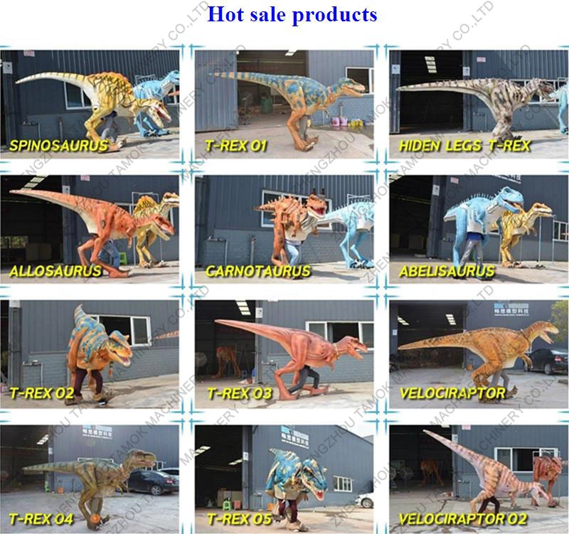 Real Size Animal Simulation Dinosaur Suits Walking Dinosaur Costume