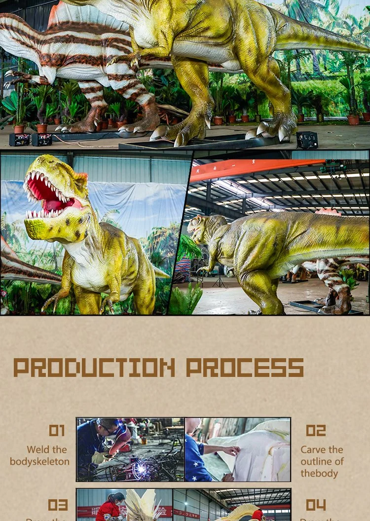 Tyrannosaurus Rex Animatronic Dinosaur Outdoor Playground High Quality Mechanical Full Size Imitation Dinosaur