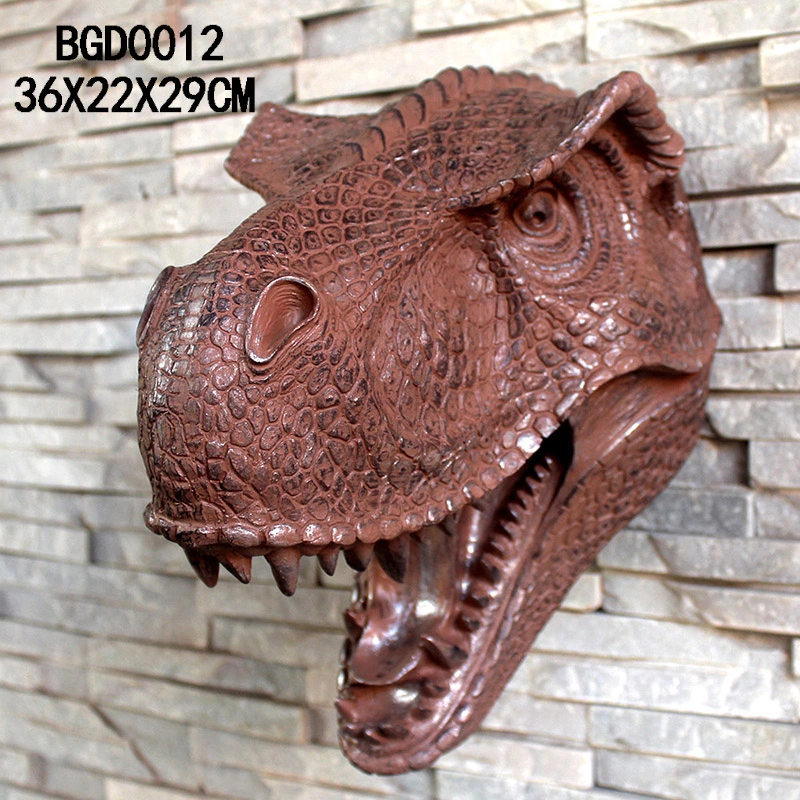 Wall Decoration Restaurant Deco Animatronic Dinosaur Head