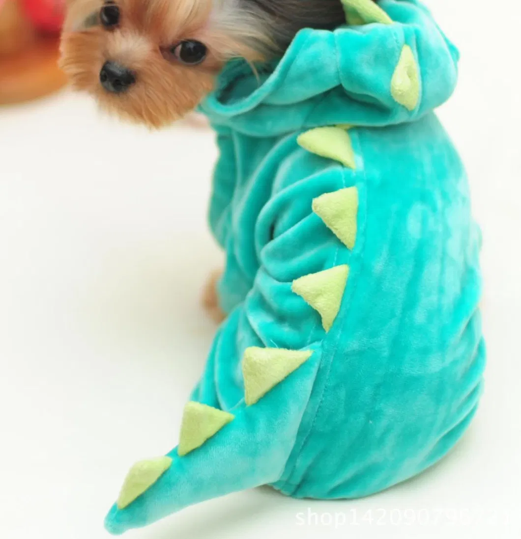 Design Quality Pet Holloween Pup Dinosaur Costume Dog Clothes