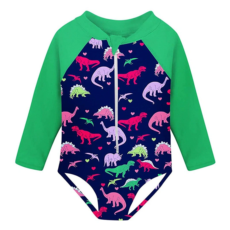 Fashion Baby Girls Bikini 2020 Summer Dinosaur UV Upv 50+Sun Protection Swim Suit 2-12y Toddler Protective Safe Rash Guard Costume
