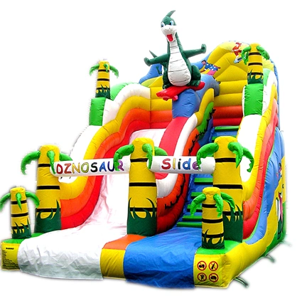 Funny Inflatable Jumping Castle Bouncer Dinosaur Slide for Children Park