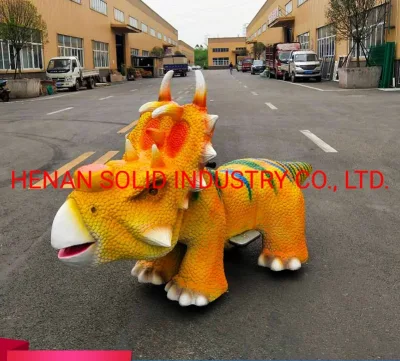 Happy Rides sul parco divertimenti Animal Rides Dinosaur