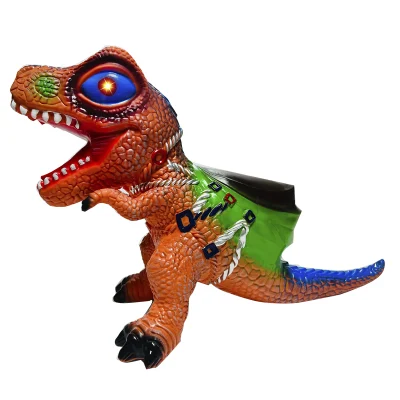 Giro in gomma morbida sul giocattolo da salto Dinosaur per bambini