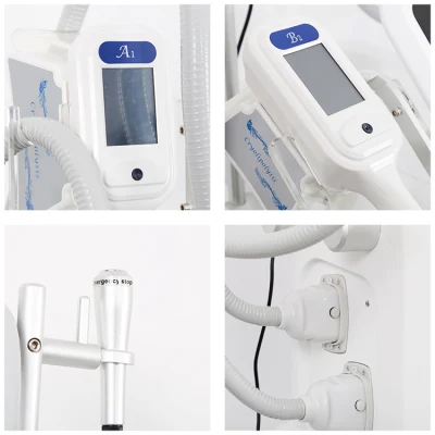 Raffreddamento a LED raffreddamento a forma di liquido riscaldamento Cellulite Cryo 4 gestisce il congelamento dei grassi Macchina per lo scultore del corpo