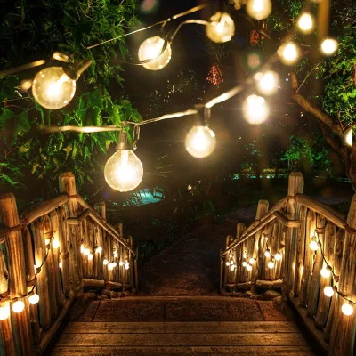 G40 patio decorazione di Natale corda luce Lanterna solare